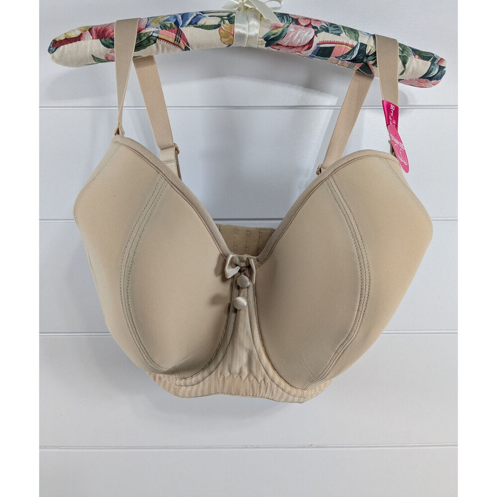 CurvyKate Womens Luxe Strapless‎ Bra sz 28H Biscotti Underwire Adjustable Straps